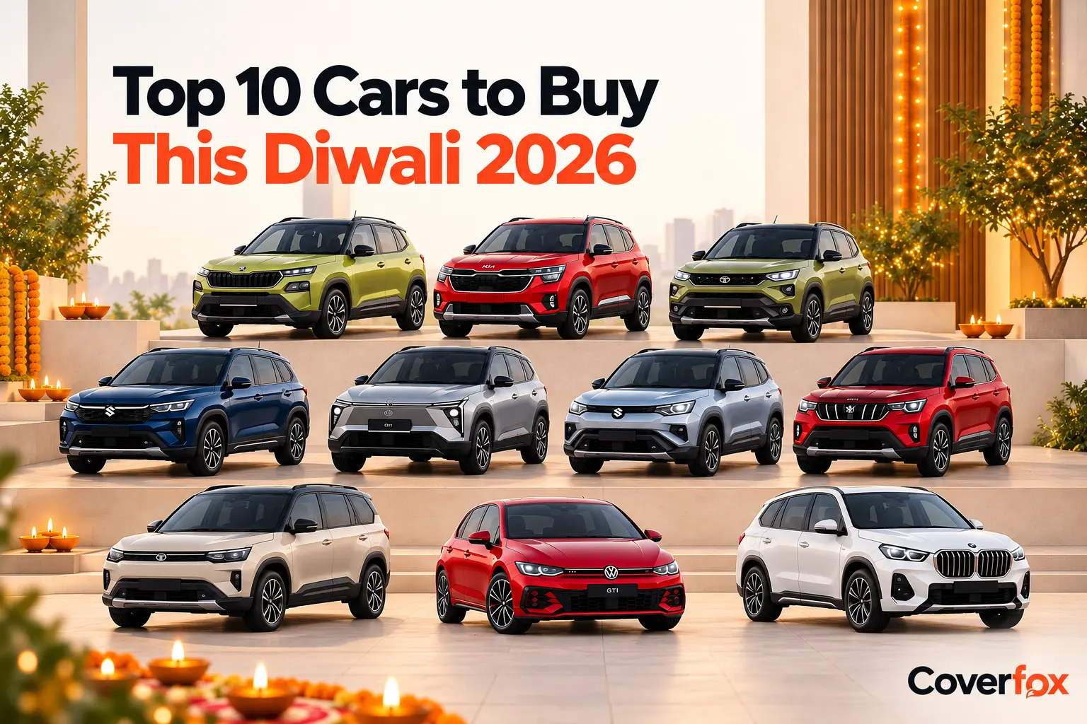 Top 10 cars to buy this Diwali 2026, including SUVs, an electric car and premium cars.